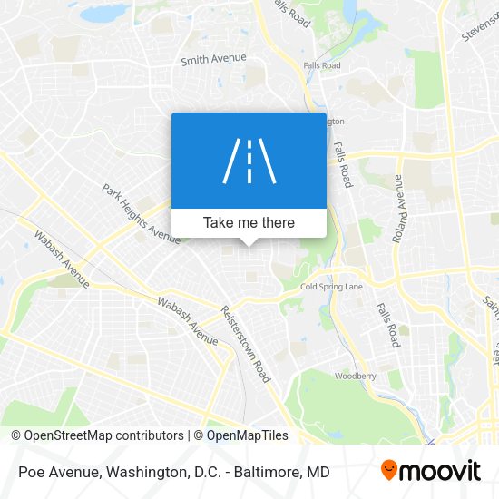 Poe Avenue map