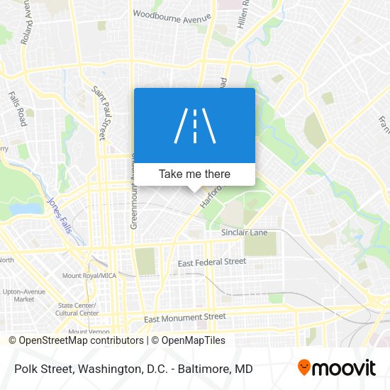 Polk Street map
