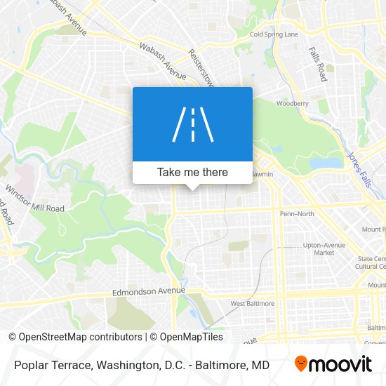Mapa de Poplar Terrace