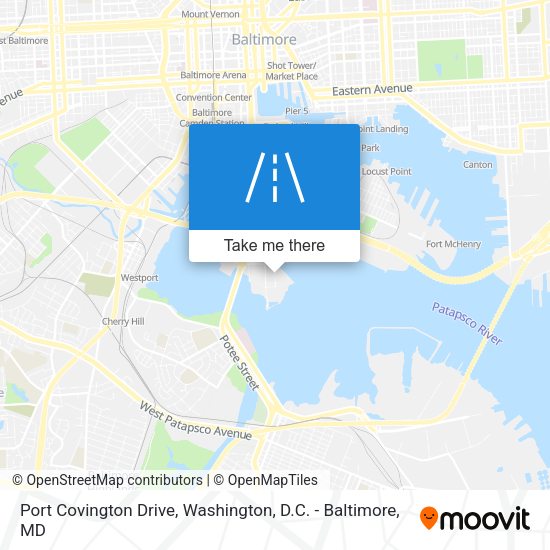 Port Covington Drive map