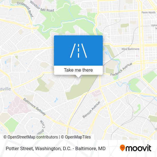 Mapa de Potter Street