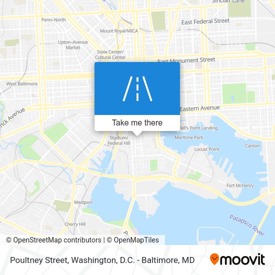 Poultney Street map