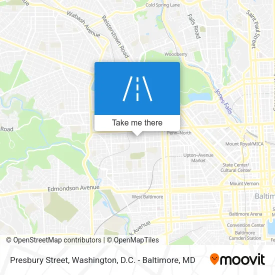 Presbury Street map