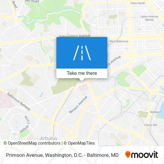 Primson Avenue map