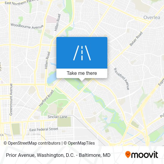 Prior Avenue map