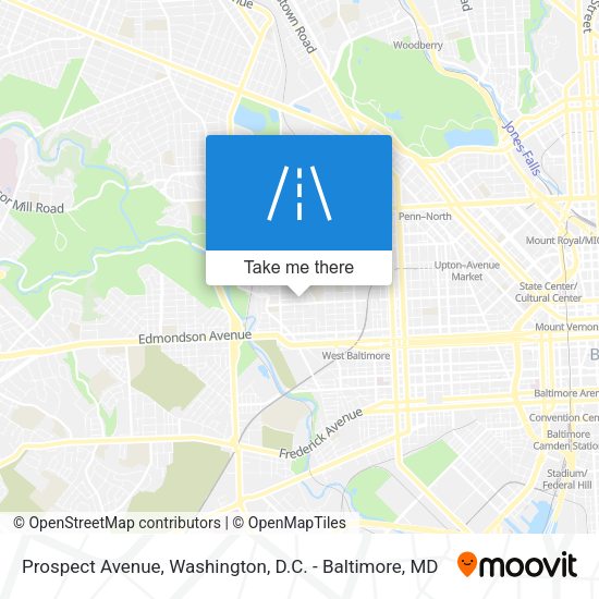 Prospect Avenue map