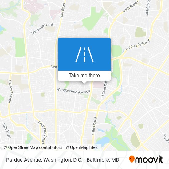 Purdue Avenue map