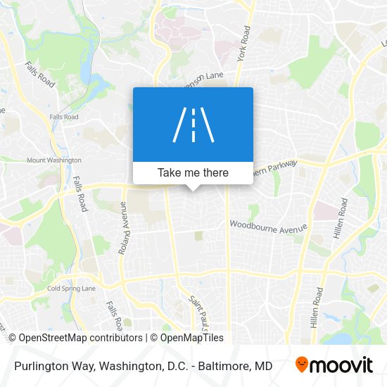 Purlington Way map