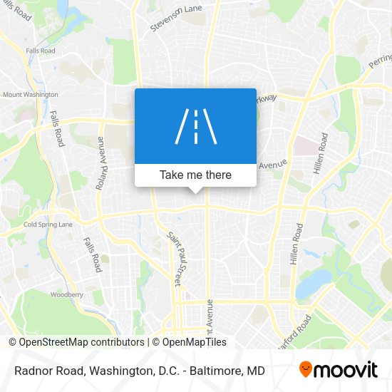Mapa de Radnor Road