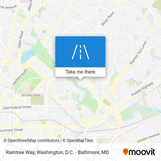 Raintree Way map