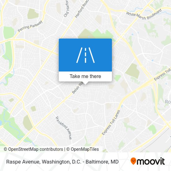 Raspe Avenue map