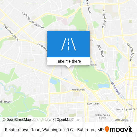 Reisterstown Road map
