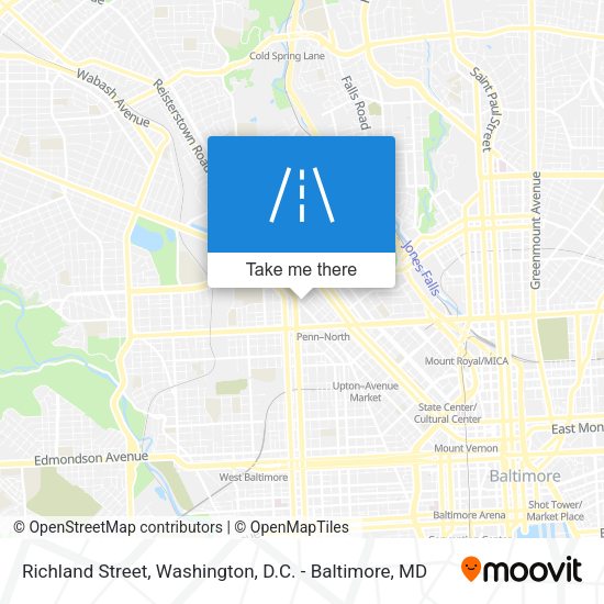 Richland Street map
