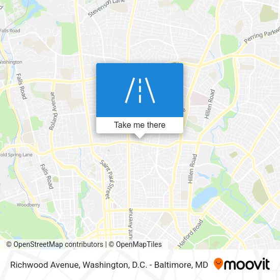 Richwood Avenue map