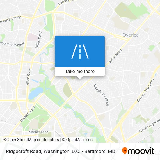 Mapa de Ridgecroft Road