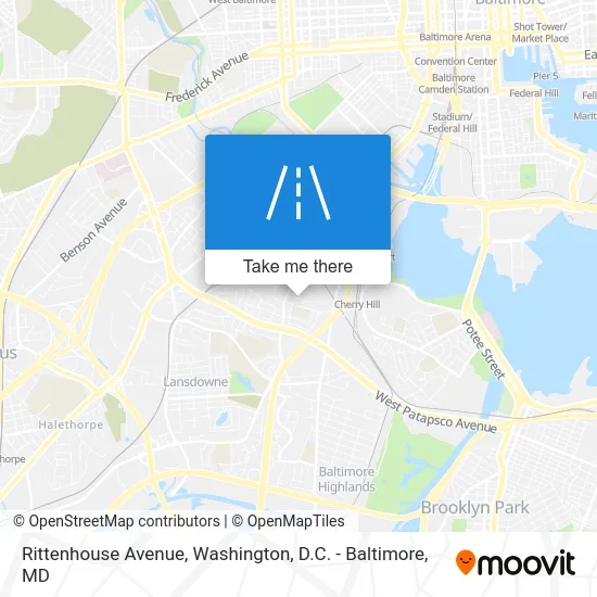 Rittenhouse Avenue map