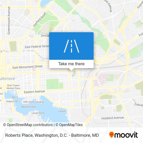 Roberts Place map