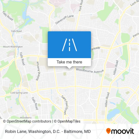 Robin Lane map