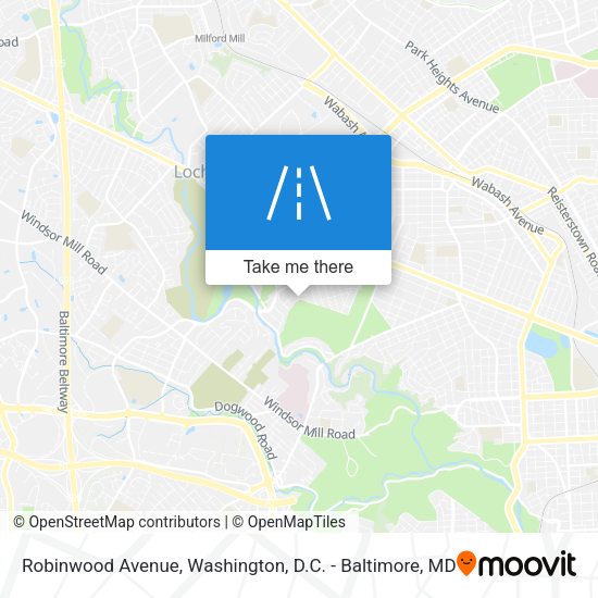 Robinwood Avenue map