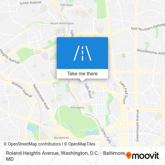 Roland Heights Avenue map