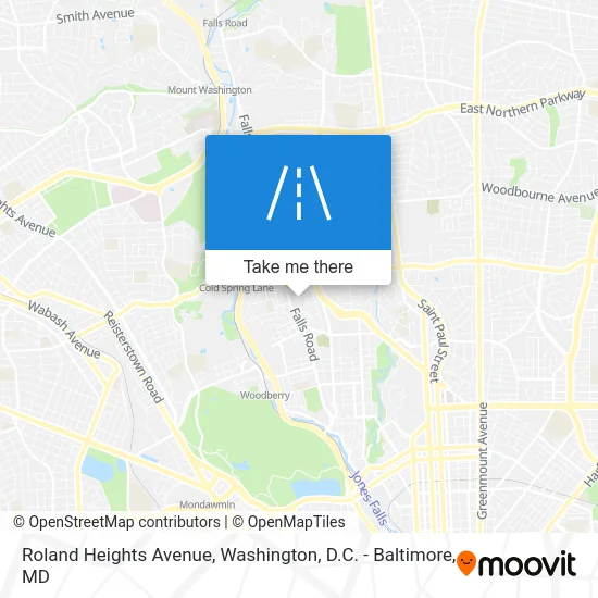 Roland Heights Avenue map