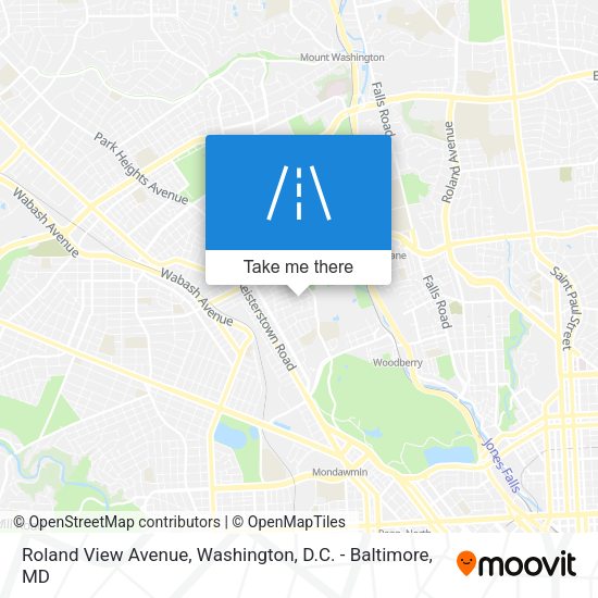 Roland View Avenue map