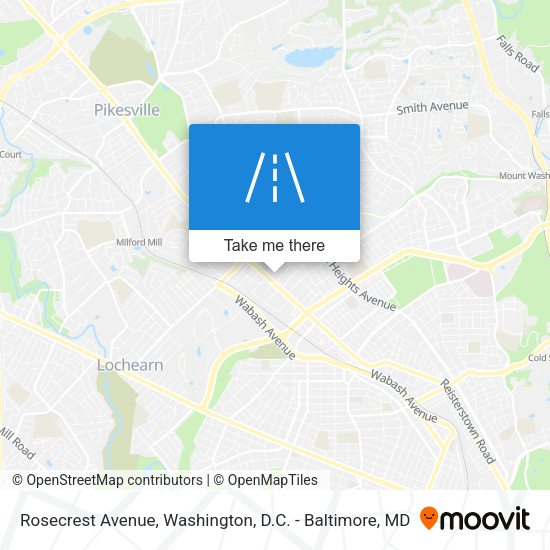 Rosecrest Avenue map