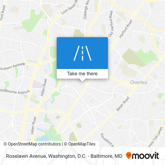 Mapa de Roselawn Avenue
