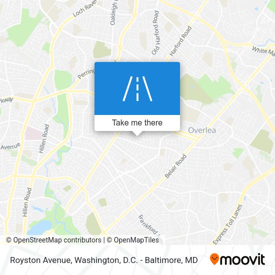 Royston Avenue map