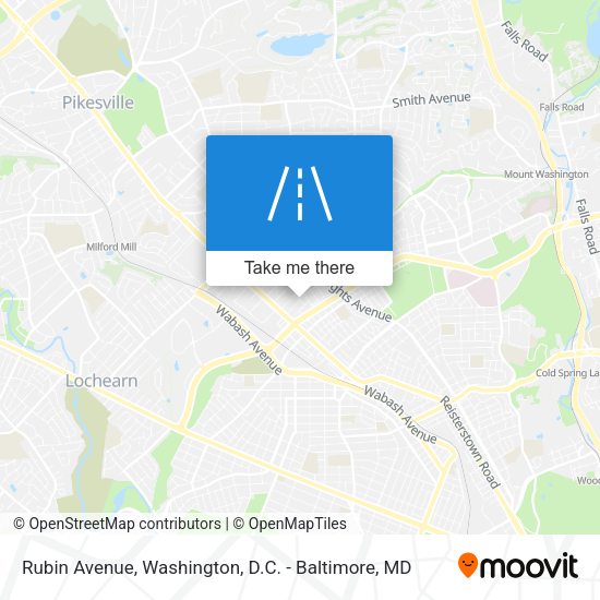 Rubin Avenue map