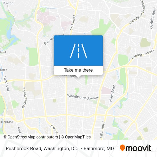 Mapa de Rushbrook Road