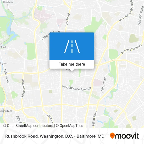 Rushbrook Road map