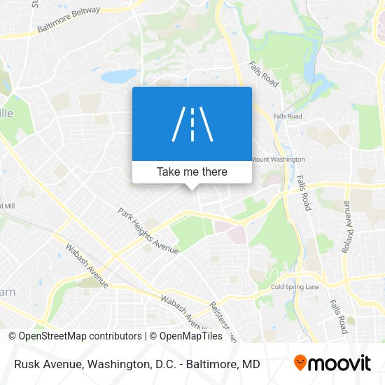 Mapa de Rusk Avenue
