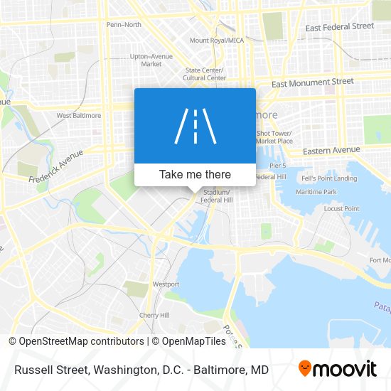 Russell Street map