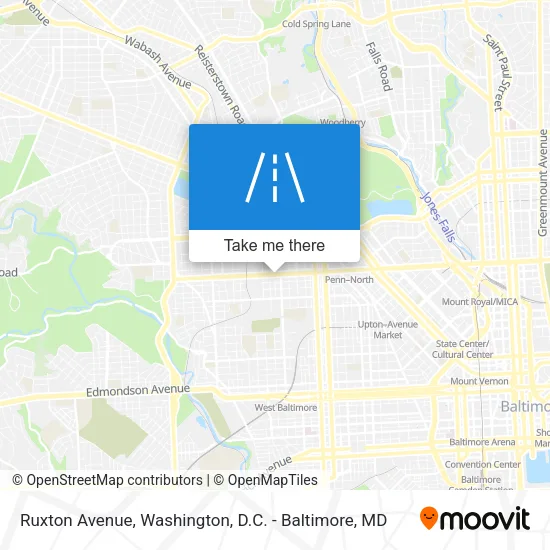 Ruxton Avenue map