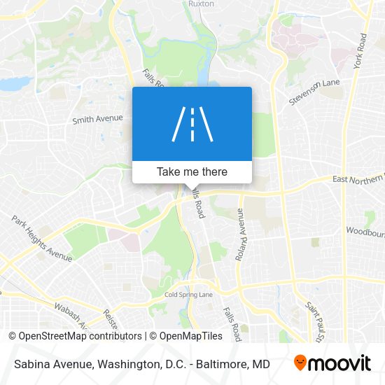 Sabina Avenue map