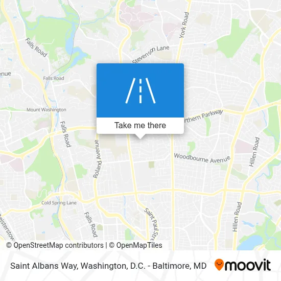Saint Albans Way map