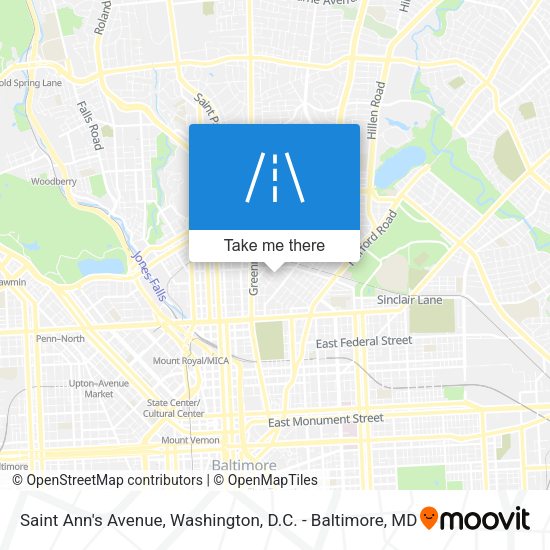 Saint Ann's Avenue map