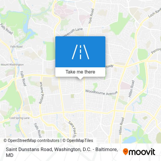Saint Dunstans Road map