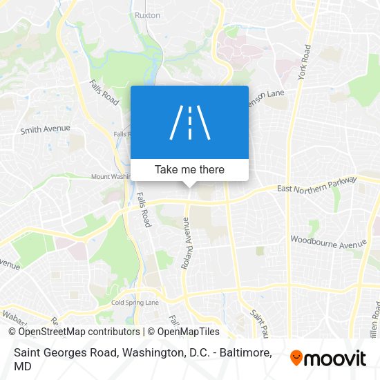 Saint Georges Road map