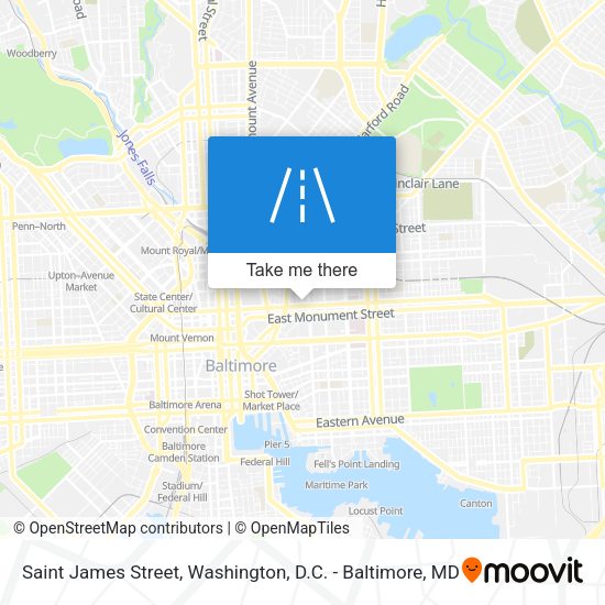 Saint James Street map