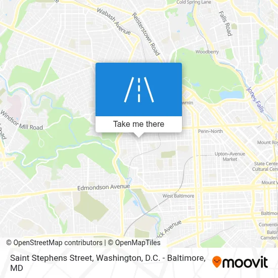 Saint Stephens Street map