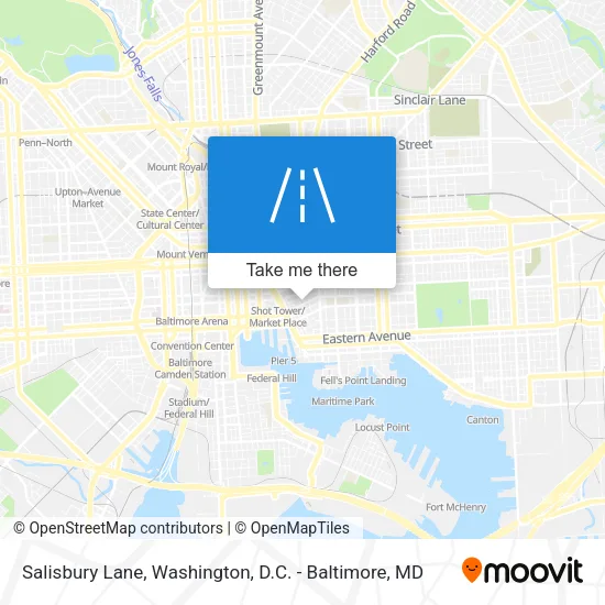 Salisbury Lane map