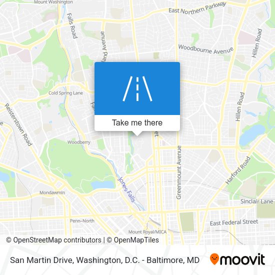 Mapa de San Martin Drive