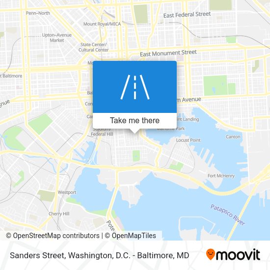 Sanders Street map