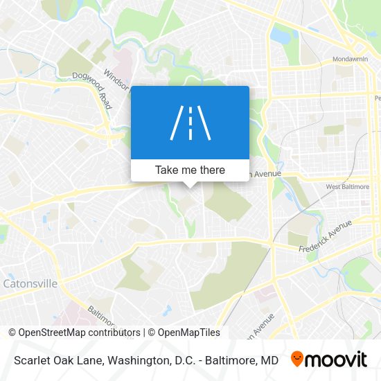 Scarlet Oak Lane map