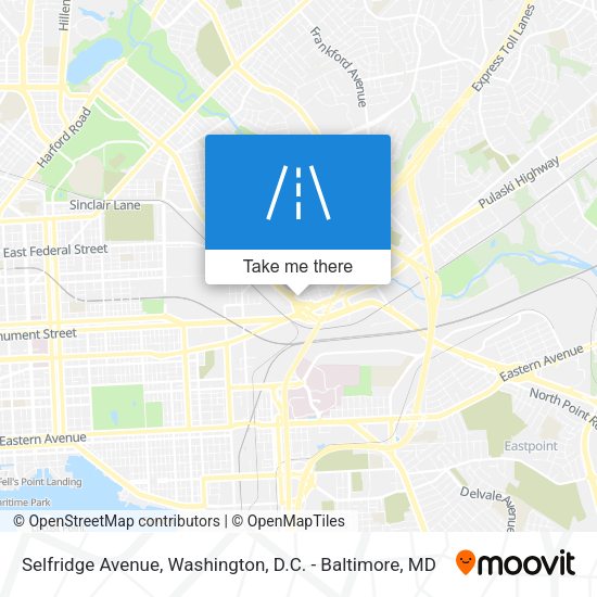 Selfridge Avenue map