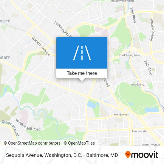 Sequoia Avenue map