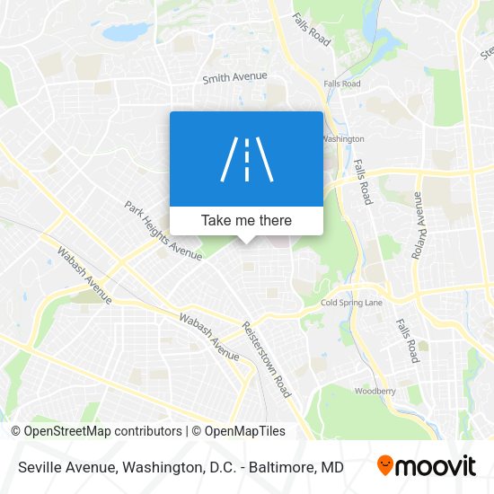 Seville Avenue map