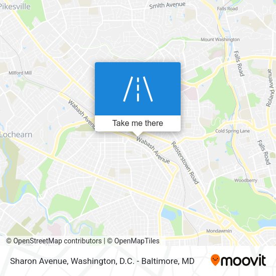 Sharon Avenue map